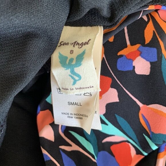 Sea Angel Maternity Size Small Multicolor Floral One Piece Swim Suit NWT - Picture 9 of 10